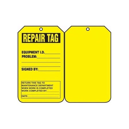 Accuform PF-Cardstock, 3-1/4 in Width, 1/4 in Height, , 5 PK TRS242PTM